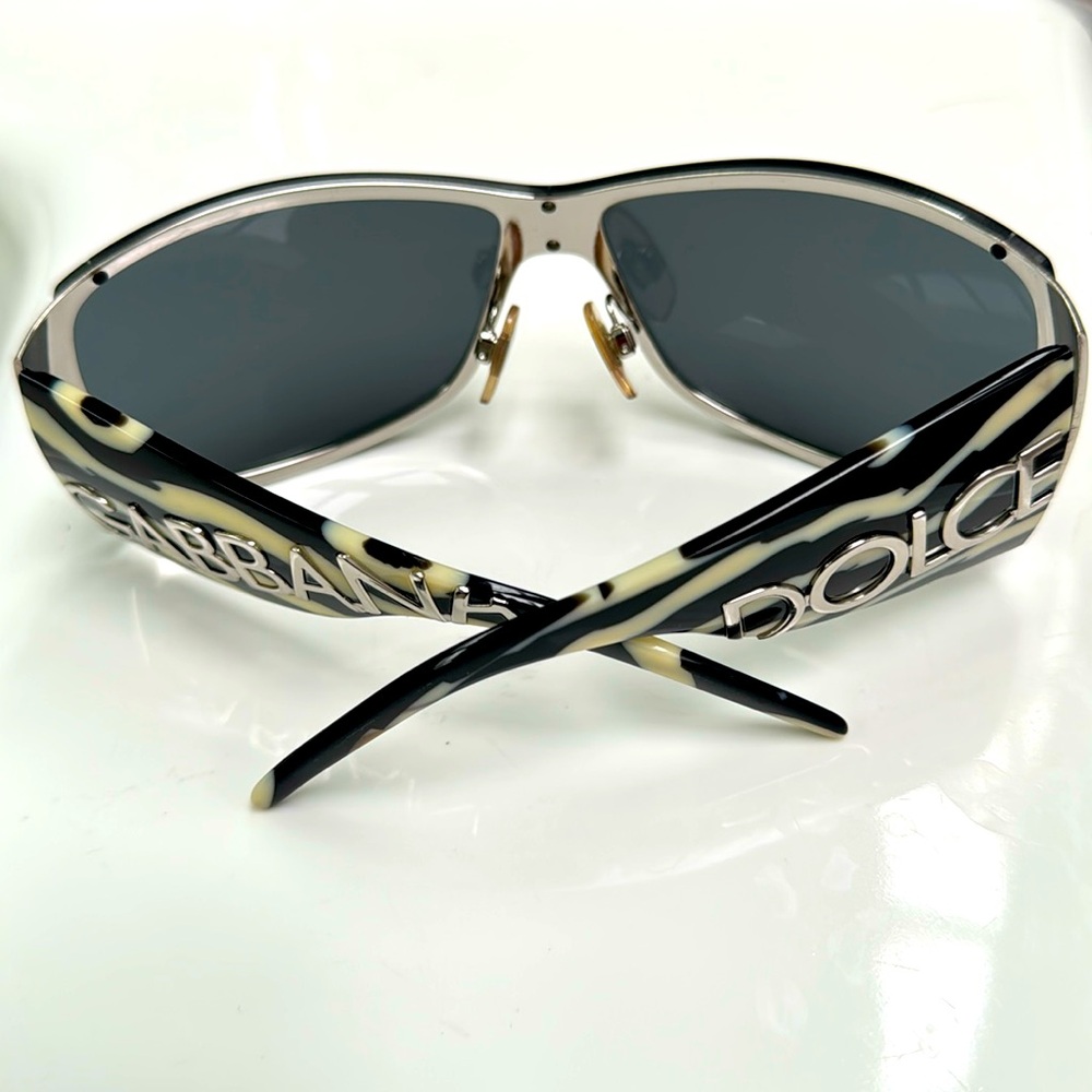 Dolce & Gabbana vintage zebra sunglasses / with case
